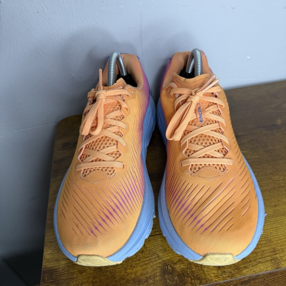 Hoka One One Rincon 3 Running Shoes Women's Size 9.5 B Orange - Picture 3 of 7